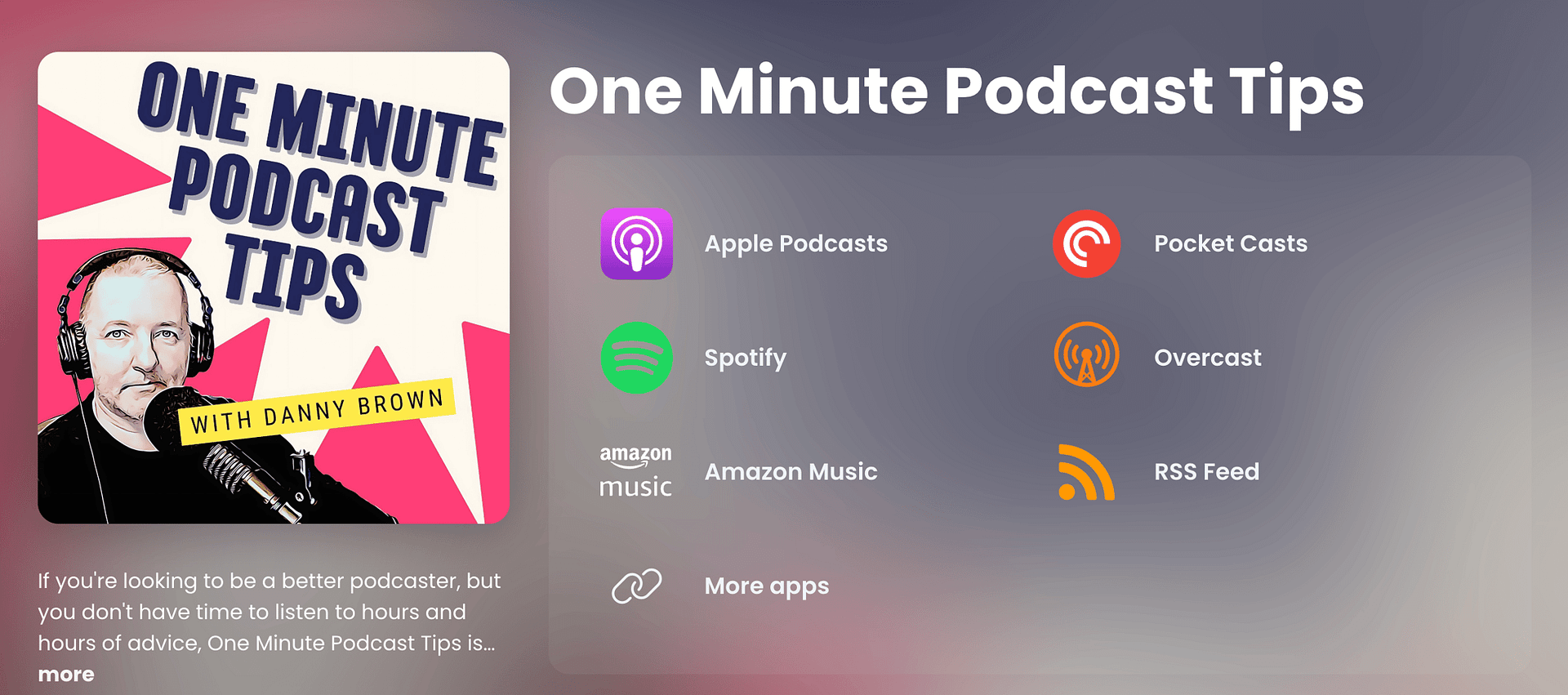 On bringing back One Minute Podcast Tips