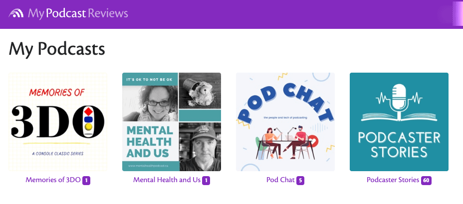 My Podcast Reviews screen shot